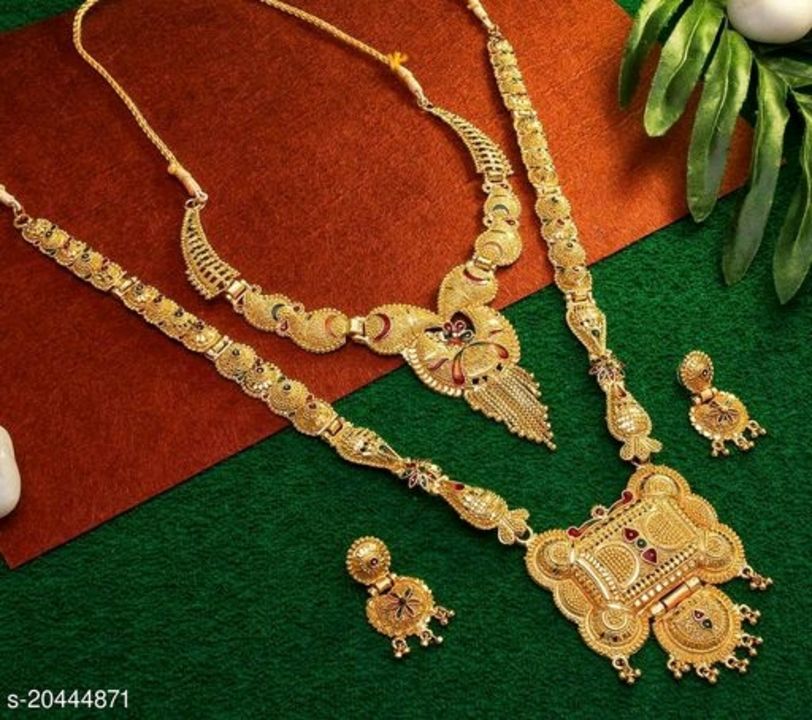 Gold plated jewellery set .. cod available uploaded by SJR fashions  on 8/18/2021