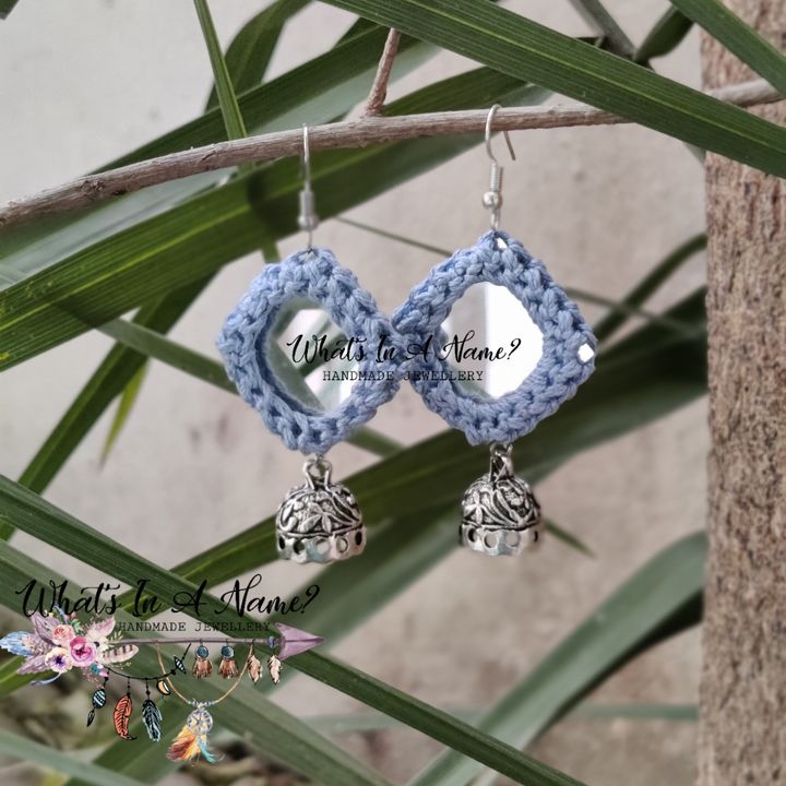 Crochet earrings uploaded by business on 8/18/2021