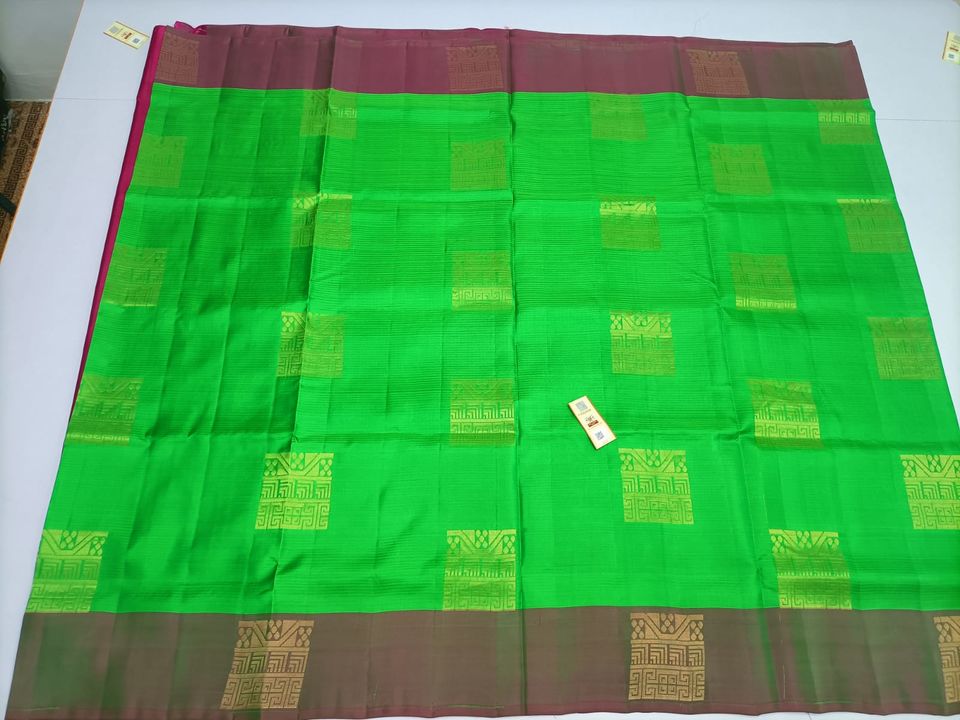 Product image with price: Rs. 4100, ID: pure-kanchipuram-soft-silk-saree-1ef48d2f