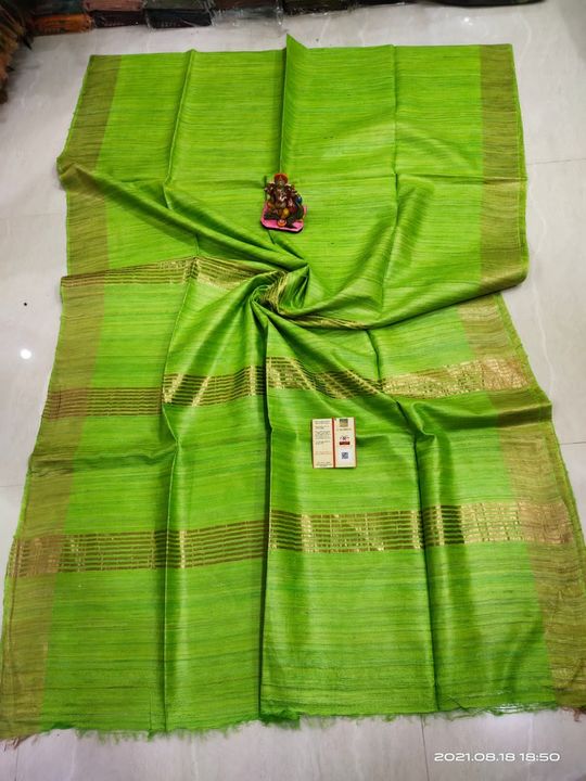 PURE TASAR GHICHA SAREE uploaded by business on 8/18/2021