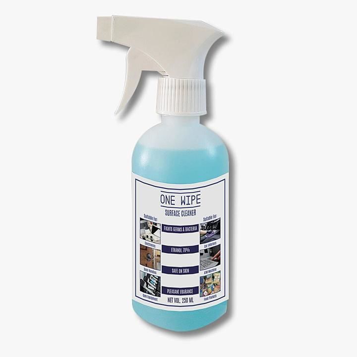 Spray bottle 
Cleaning surface product 
Size 250ml
And also available in 110ml & 5 lit Jar  uploaded by Amul electric Corporation  on 5/30/2020