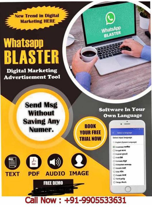 WhatsApp Blaster Software uploaded by Websquare Technology on 8/19/2021