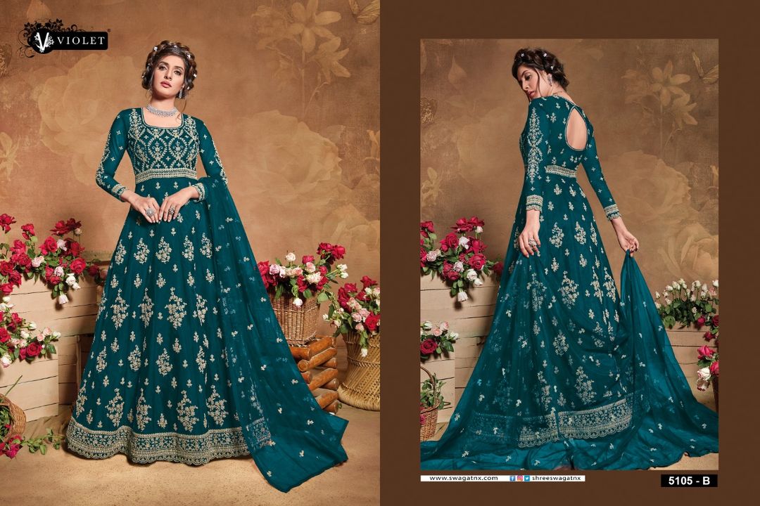 Swagat 5100&5100 color plus uploaded by Agarwal Fashion  on 8/19/2021