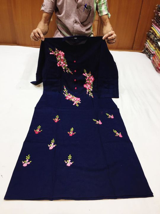 Kurti with hand embroidery uploaded by business on 8/19/2021