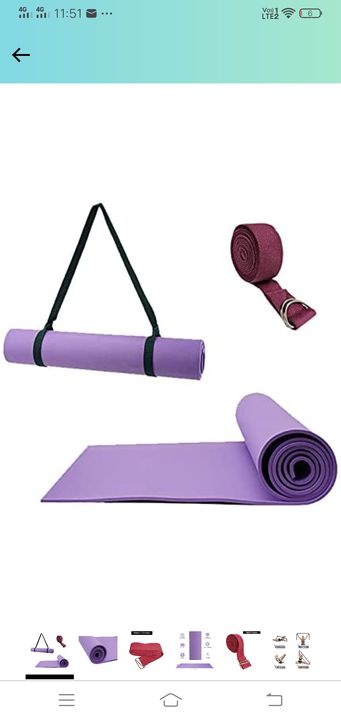 Yoga mat with comfort quality uploaded by business on 8/19/2021