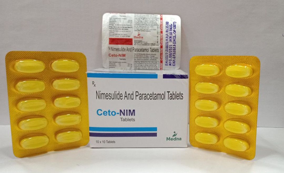 Nimesulide And paracetamol uploaded by Medna Biotech Pvt Ltd on 8/20/2021