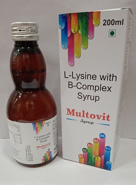 B-complex + L-LYSIN in Therapeutic Dose 200 ML Syrup  uploaded by Medna Biotech Pvt Ltd on 8/20/2021