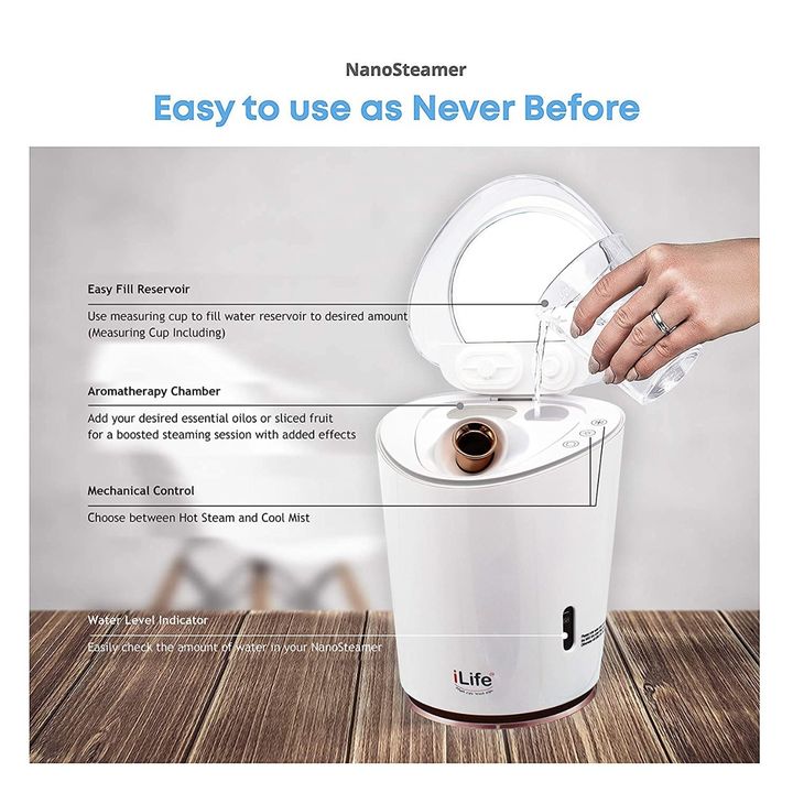 iLife NanoSteamer Professional 4-in-1 Nano Ionic Aromatherapy Facial Steamer uploaded by ILIFE RETAIL PRIVATE LIMITED on 8/20/2021