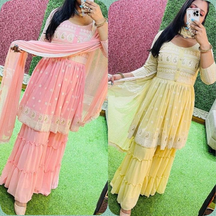 Sarara dress with dupatta uploaded by Divya Patel on 8/20/2021