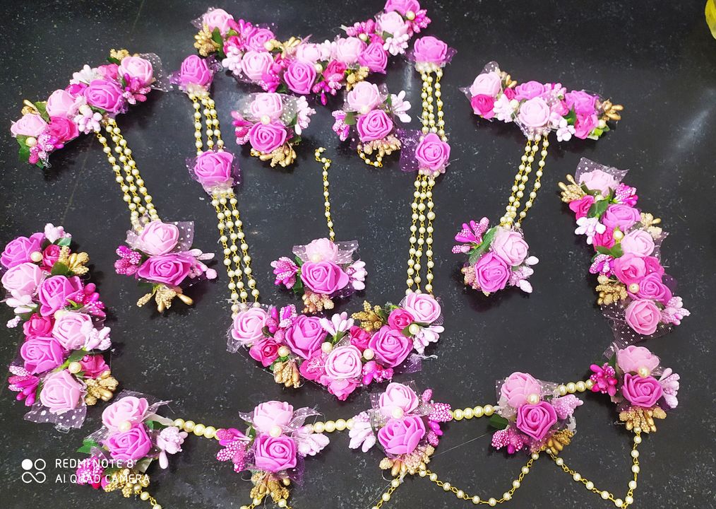 Post image Artificial flower jewelry. Design and color can customise