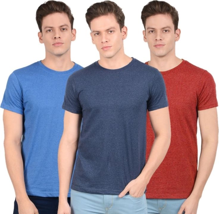 SCOTT INTERNATIONAL Solid Men Round Neck Multicolor T-Shirt uploaded by Manmohan Srivastava on 8/20/2021
