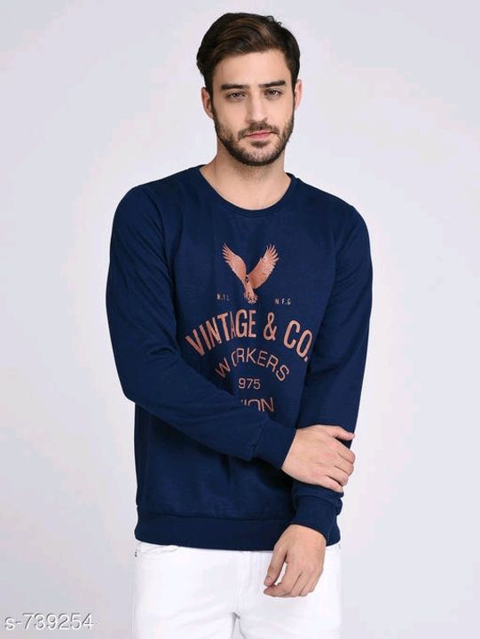 Post image Men Sweatshirts
Fabric: Cotton Fleece / Cotton Terry
Sleeves: Sleeves are included
Size: M, L, XL (Refer Size Chart)
Length: Up to 26 in
Type: Stitched
Description: It Has 1 Piece Of Sweat Shirt
Pattern: Solid / PrintedDispatch: 1 Day