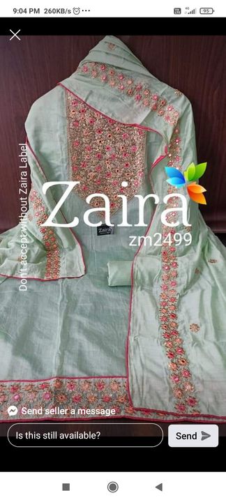 Post image I want 1 I suit pcs of Zaira wholesaler I need less than 800 any one have msg me
.
Below is the sample image of what I want.