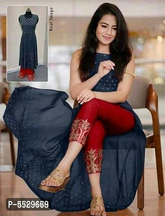 High slit kurta with pant uploaded by business on 8/21/2021