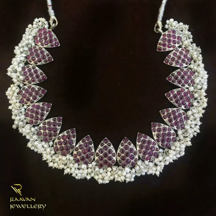 Silver necklace uploaded by Raavan jewellery on 8/21/2021