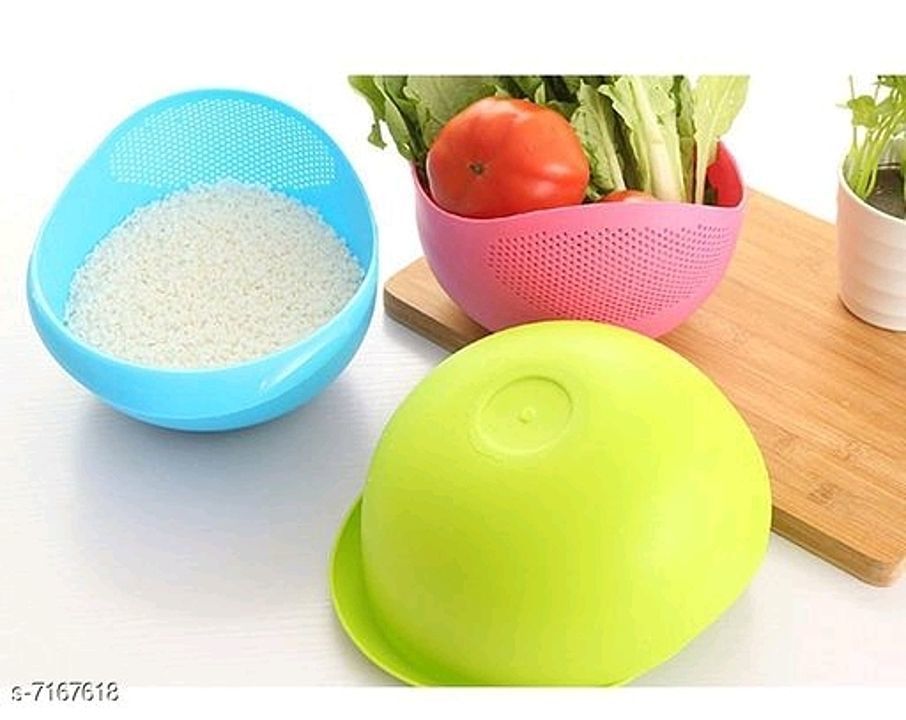 3 pcs rice colander and fruit bowl uploaded by Reliance jio bp on 9/1/2020