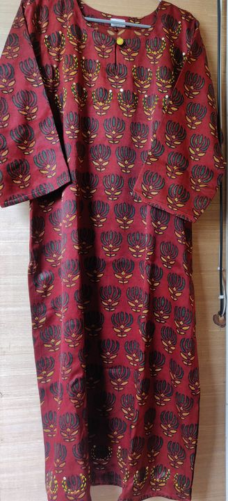 Modal silk heavy fabric hand work kurti uploaded by Shivalik fashion garments on 8/21/2021
