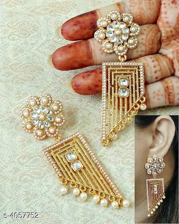 Hot seller earrings ₹300
Visit my google store s://g.page/MBM78BJ
Shipping extra, done overseas
 uploaded by Bharatnatyam Jewellers on 9/1/2020