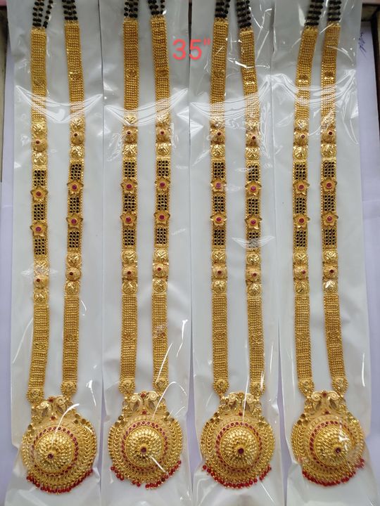 One Gram gold long mangalsutra uploaded by Varad Fasion Collection on 8/21/2021