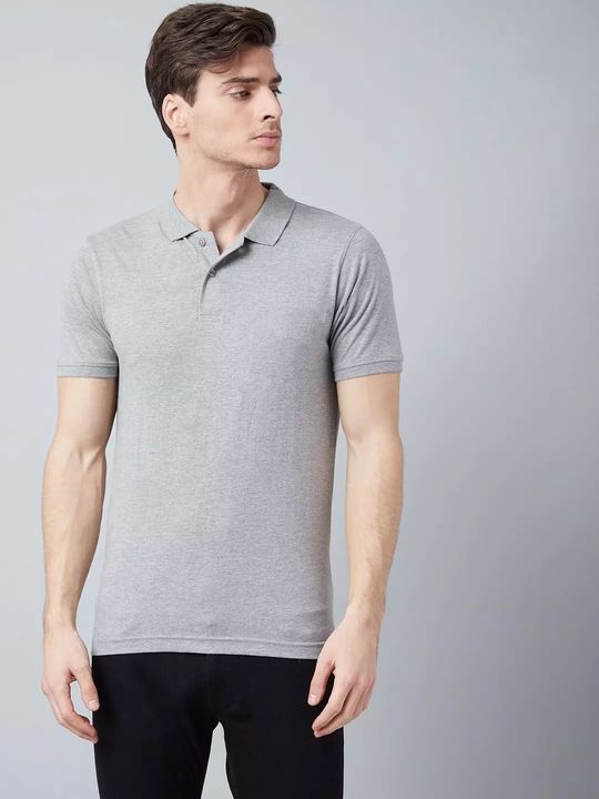 Grey Collared T Shirt For Men  uploaded by BUDHHU on 8/21/2021