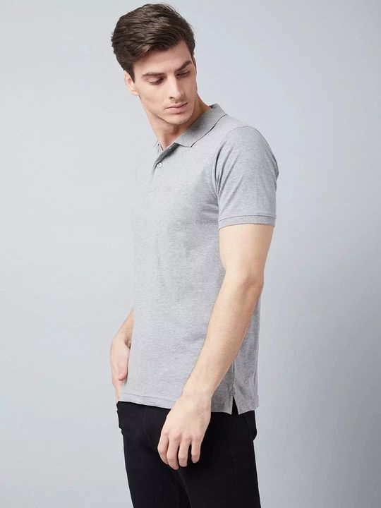 Grey Collared T Shirt For Men  uploaded by BUDHHU on 8/21/2021