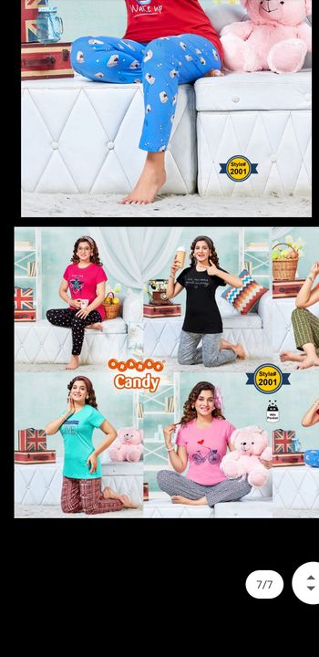Orange candy nightwear  uploaded by Kurukshetra textile on 8/21/2021