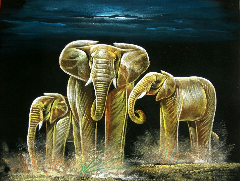 Elephant paintings uploaded by Smart shop on 8/22/2021