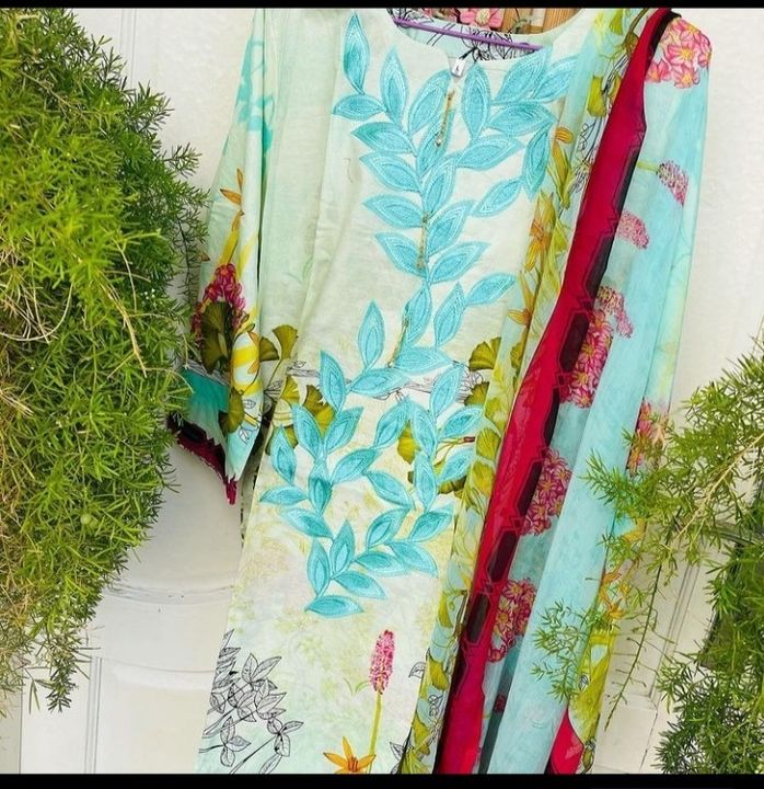 3 piece Stiched Pakistani lawn suits uploaded by business on 8/22/2021