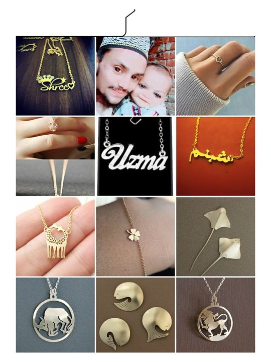 Customised metal jewellery lockets keychains uploaded by Qadri-gift-pendant- on 8/22/2021