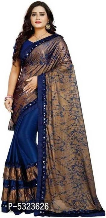 Saree with blouse peice uploaded by The Sock Market on 8/22/2021