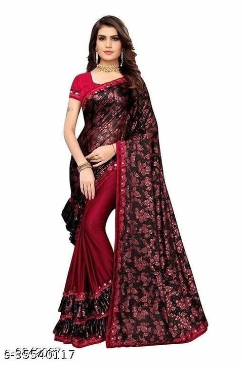 Lycra sarees uploaded by business on 8/22/2021