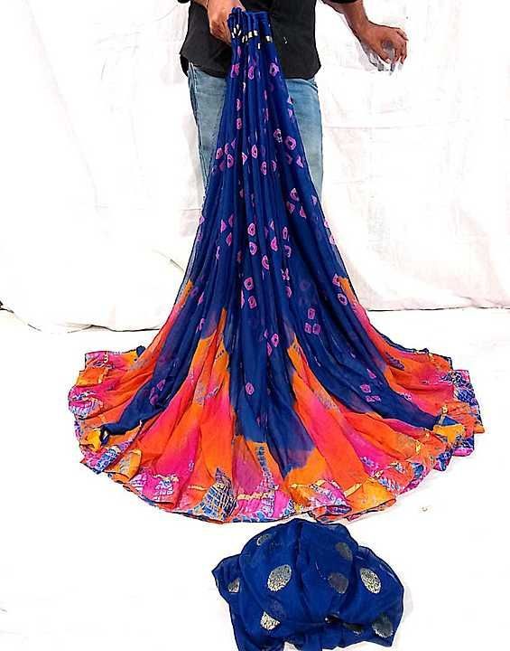 Post image 🕉️🕉️🕉️🔱🔱🔱🕉️🕉️🕉️
💥New launchingh💥Kalwaniya(daimand) siffon
👉Sem bilauj
👉 4d colars Jaipuri  hand bandej
👉  Party wear saree
👉 ready to ship

💥💥 Price.625+$
Book fast.