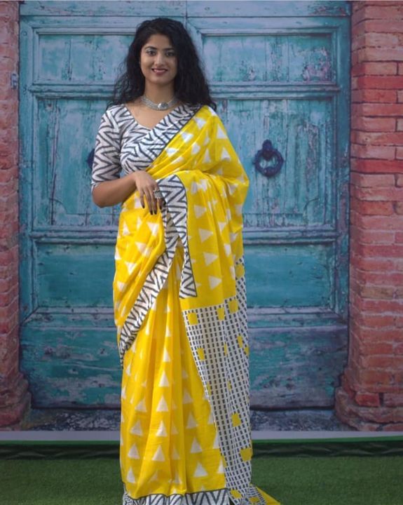 New Cotton Saree Launched uploaded by business on 8/22/2021