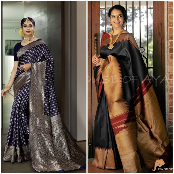 2 sarees uploaded by business on 8/22/2021