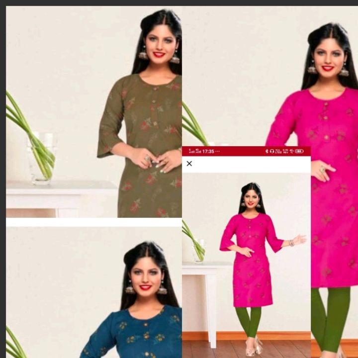 Wholesale price set of 12 pcs kurties uploaded by business on 8/23/2021