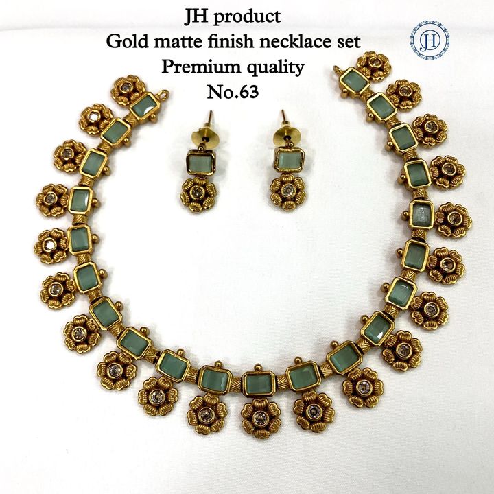 Matte finish necklace set uploaded by Jewel house on 8/23/2021