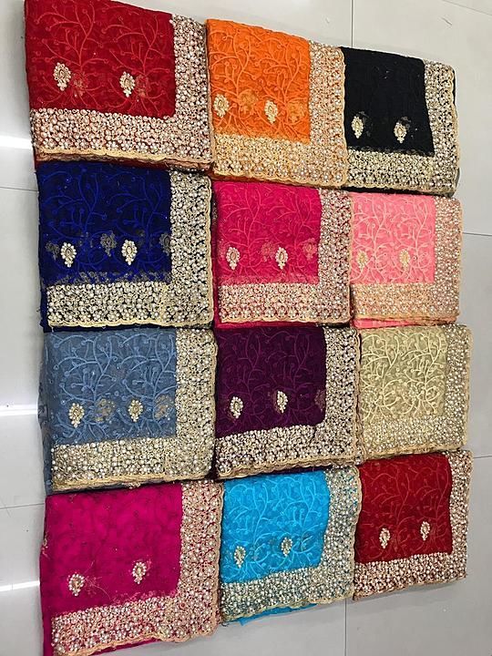 Fancy worked sarees uploaded by business on 9/1/2020