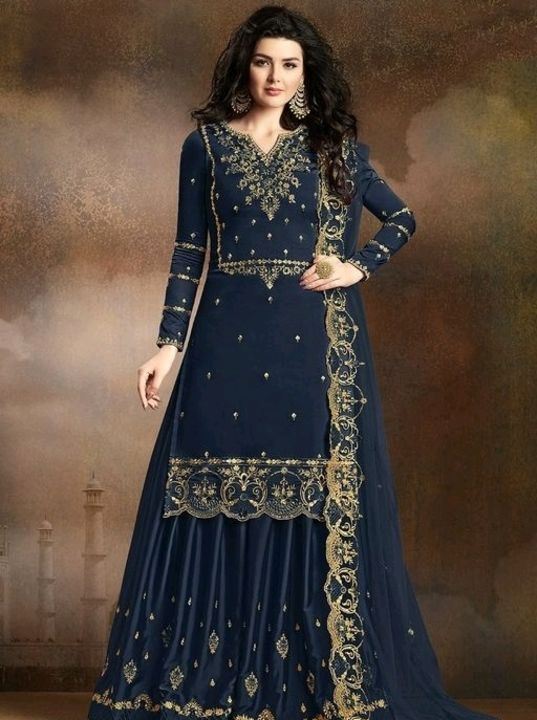 Heavy embroidery sharara set for women uploaded by business on 8/23/2021