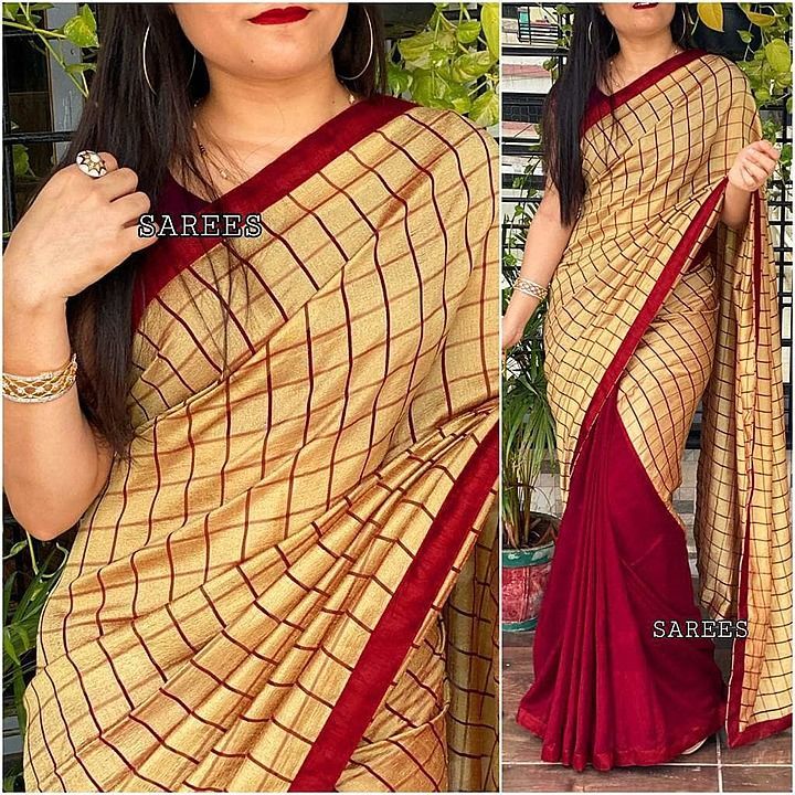 *Shiv Fashion House presenting new fancy Cheks Saree*

 uploaded by business on 9/2/2020