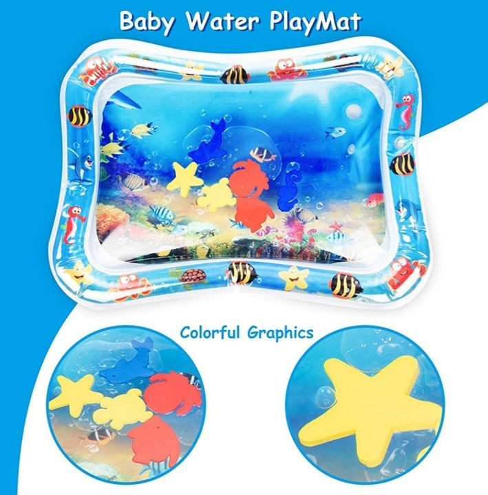 Inflatable Tummy Time Leakproof, Fun Activity Indoor and Outdoor Water Play Mat for Baby uploaded by Real Reselling Superstore on 8/23/2021