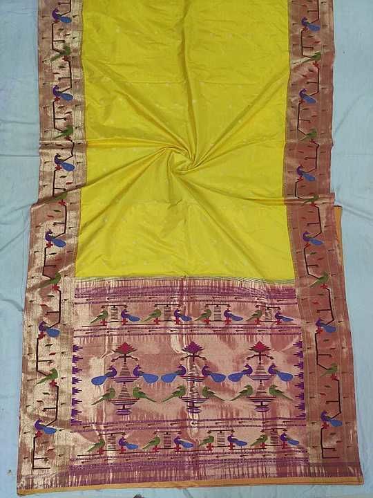 Yeola brocade paithani saree uploaded by business on 9/2/2020