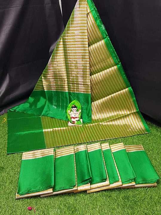 Tissue saree uploaded by Veera's Creations on 9/2/2020