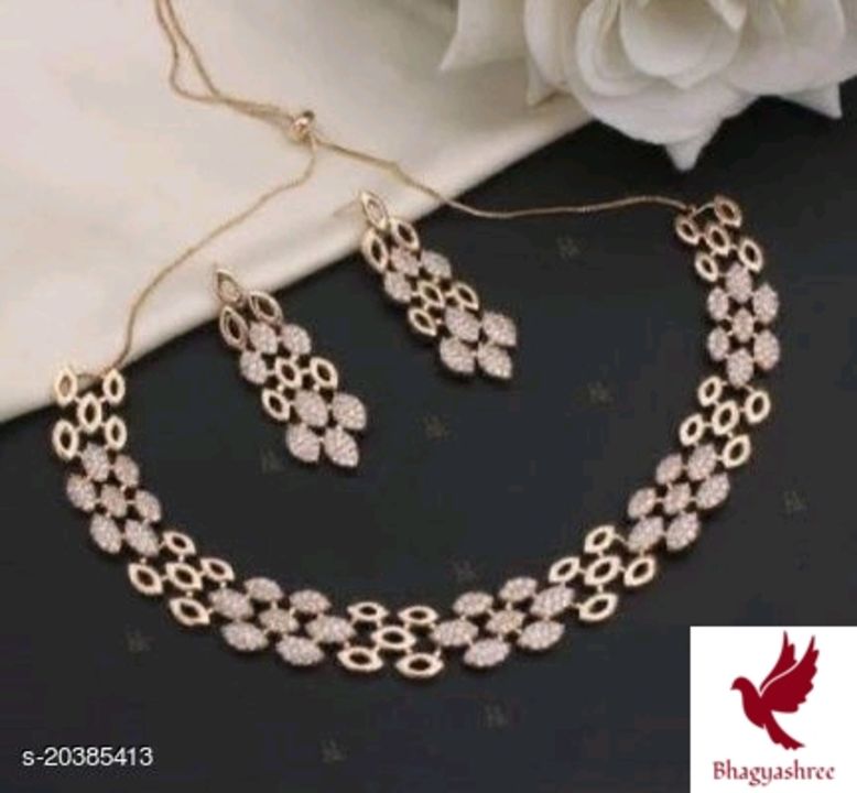 Twinkling Beautiful Jewellery Sets
Base Metal: Copper
Plating: Rose Gold Plated
Stone Type: American uploaded by Bhagyashree on 8/24/2021