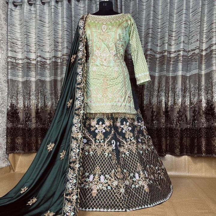 HeavyDress with lehnga with dupatta  uploaded by Divya Patel on 8/24/2021