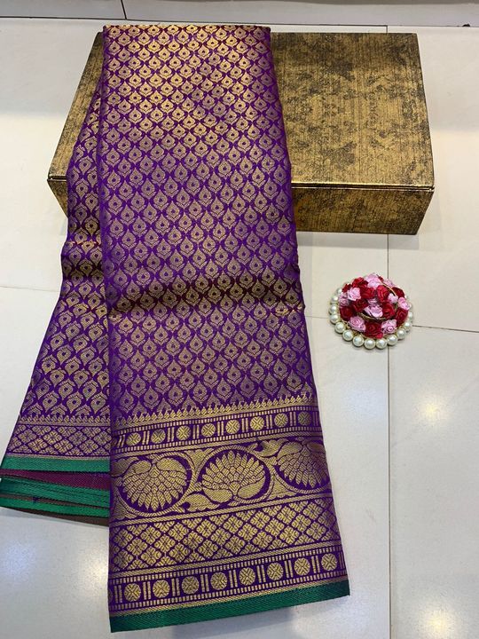 Brocade silk saree uploaded by business on 8/24/2021