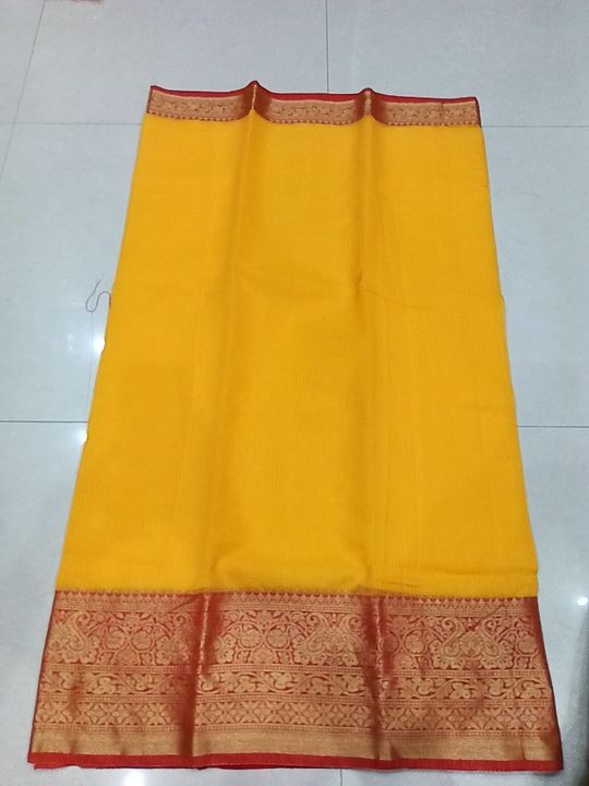Women's banarsi border saree with unstiched blouse piece uploaded by business on 8/24/2021