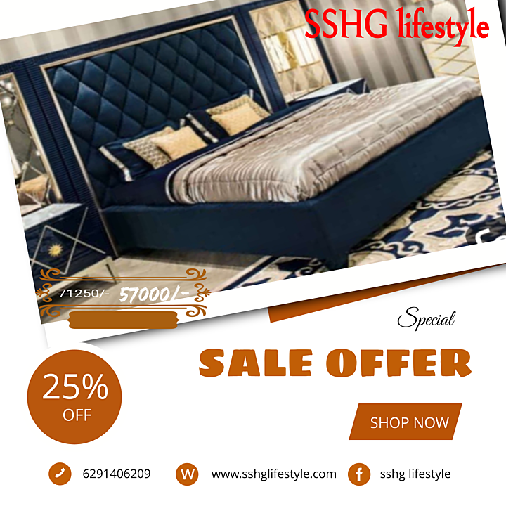 Post image SSHG lifestyle.
King size bed and night lamp tabel. 
One set.
6inc mattress.
72inc×84inc.
5years warranty.
One bed+one gift.