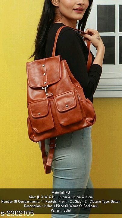 Post image Hey! Checkout my new collection called Myhra Elegance PU Women's Backpacks.