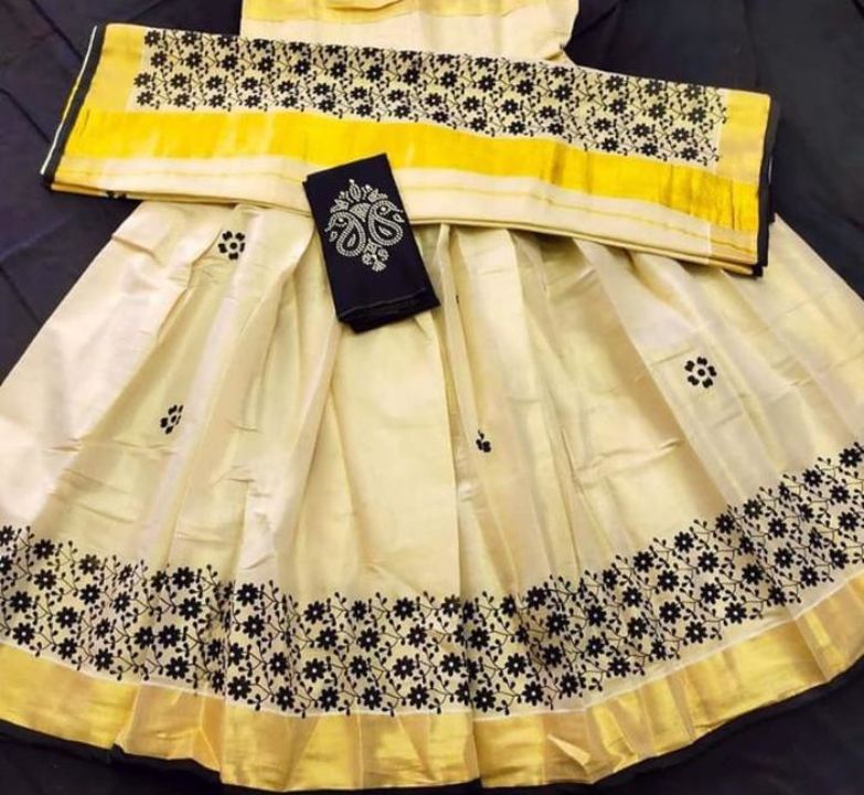 Half saree uploaded by MJ textiles on 8/24/2021