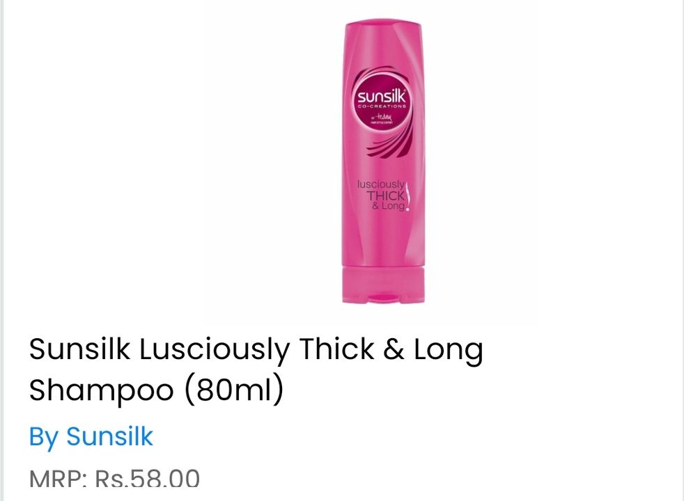 Sunsilk shampoo 80 ml uploaded by AK Sales  on 8/24/2021